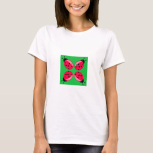 T-shirt Red Ladybugs