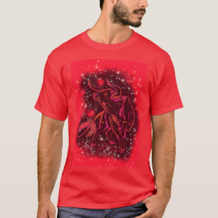 T-Shirt Red Running Bull
