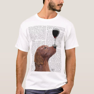 T-shirt Red Setter Dog Au Vin