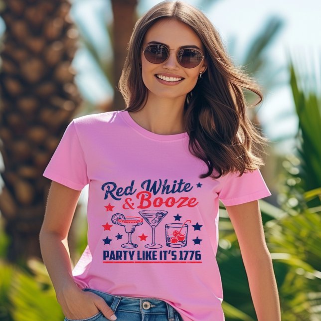 T-Shirt Red White e Booze (Criador carregado)