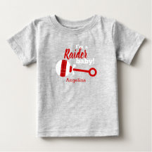 T-Shirt Red Xadrez Rattle Raider Baby