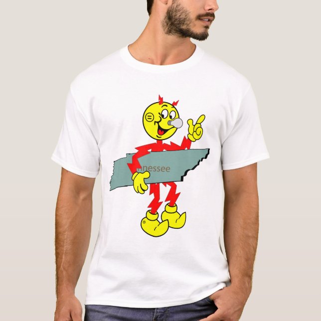 T-Shirt Reddy Kilowatt Tennessee muito divertido (Frente)
