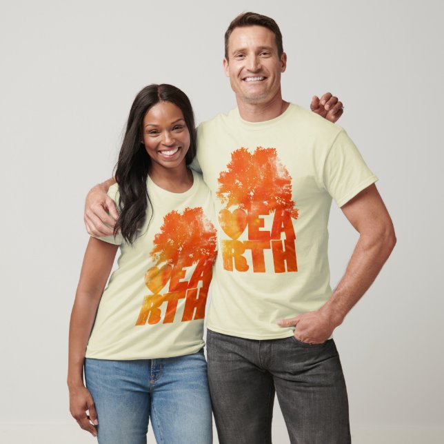 T-shirt Redemoinho Laranja Iluminado (Unissex)