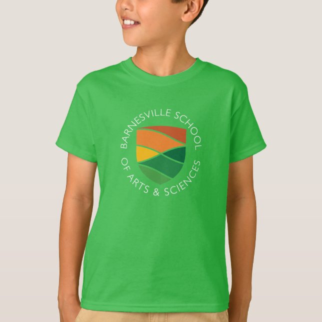 T-shirt redondo do logotipo (Frente)