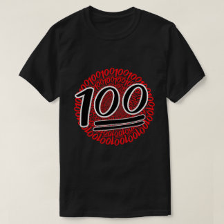 T-Shirt redondo e redondo 100