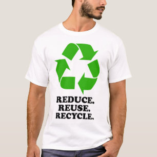 T-shirt Reduza, reúso, recicl - a vida verde