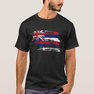 T-shirt Refrigere o design havaiano da bandeira