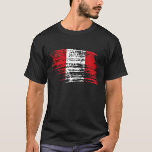 T-shirt Refrigere o design peruano da bandeira