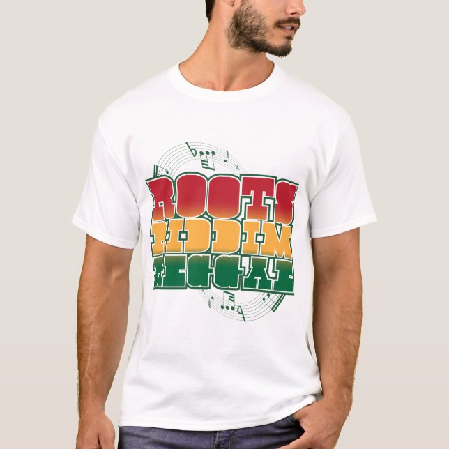T-shirt Reggae de Riddim das raizes (Frente)