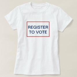 T-shirt Registre-se para votar Modelo do Motto Político Pa