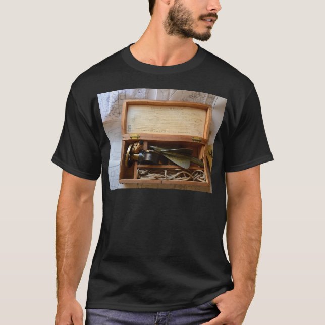 T-shirt Registro Antigo de Navio (Frente)