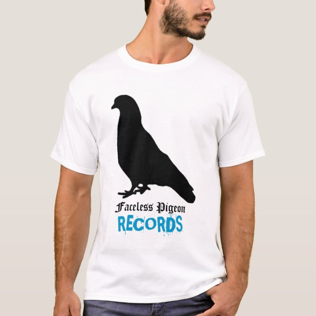 T-shirt Registros sem cara do pombo (Frente)