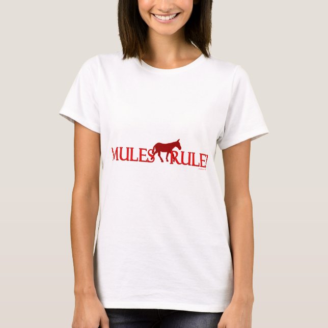 T-shirt Regra das Mulas! Silhouette (Frente)