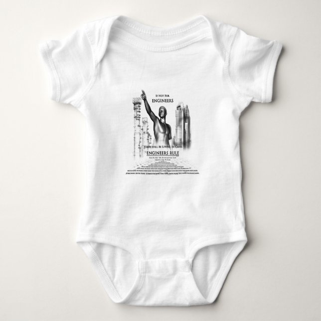 T-shirt Regra de engenheiros (Frente)