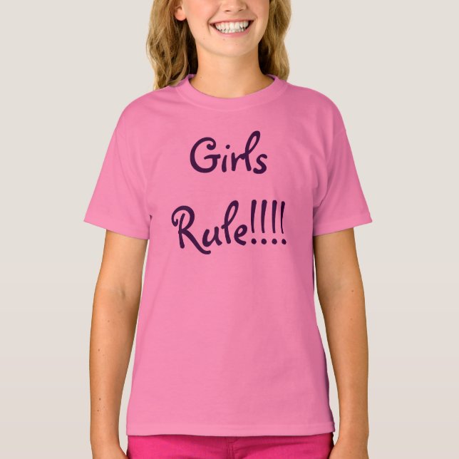 T-shirt Regra de Meninas!!! (Frente)