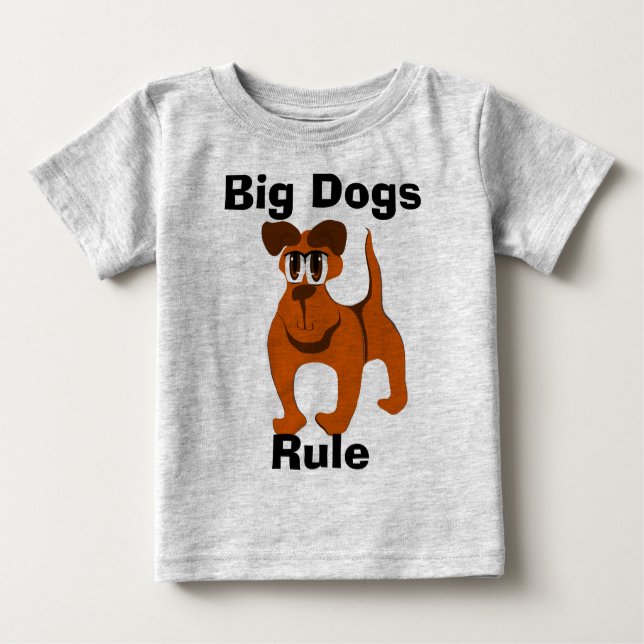 T-shirt Regra dos Cães Grandes (Frente)
