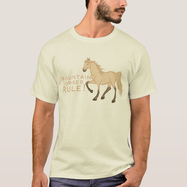 T-shirt Regra dos Cavalos de Montanha (Frente)