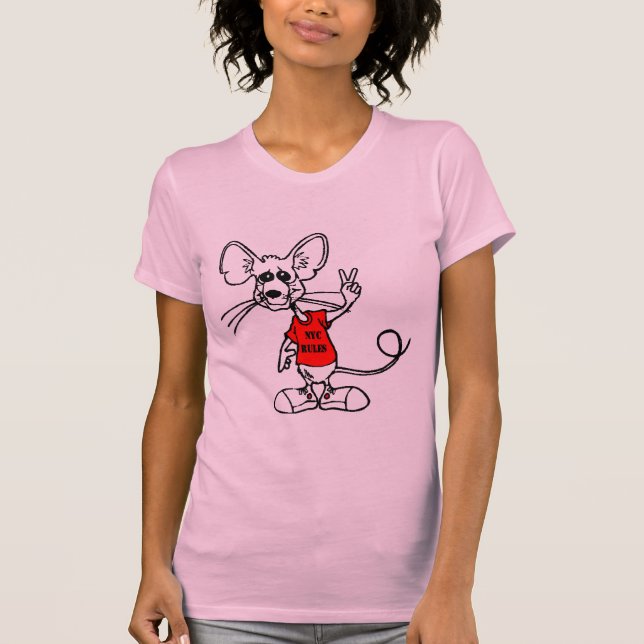 T-SHIRT REGRA DOS RATOS DA CIDADE DE NYC (Frente)