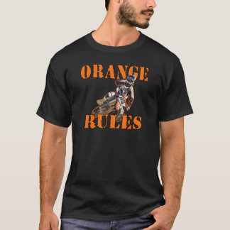 T-shirt Regras alaranjadas