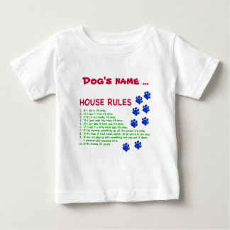 T-shirt Regras da Casa do Cachorro - regras para viver