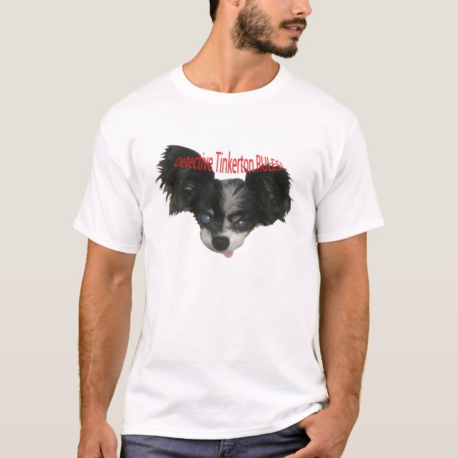 T-shirt REGRAS de Tinkerton do detetive! (Frente)