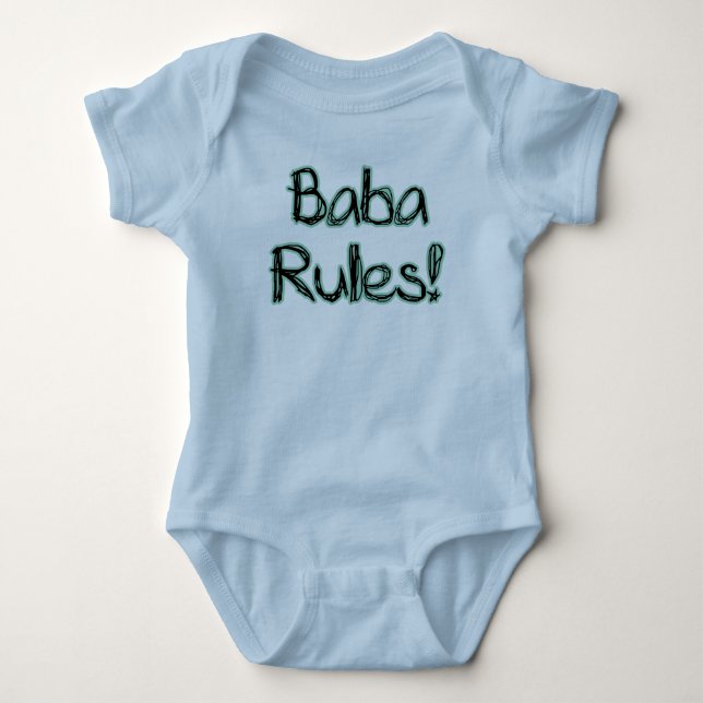 T-shirt Regras do babá! (Frente)