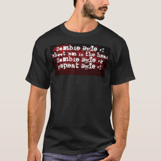 T-shirt Regras do zombi