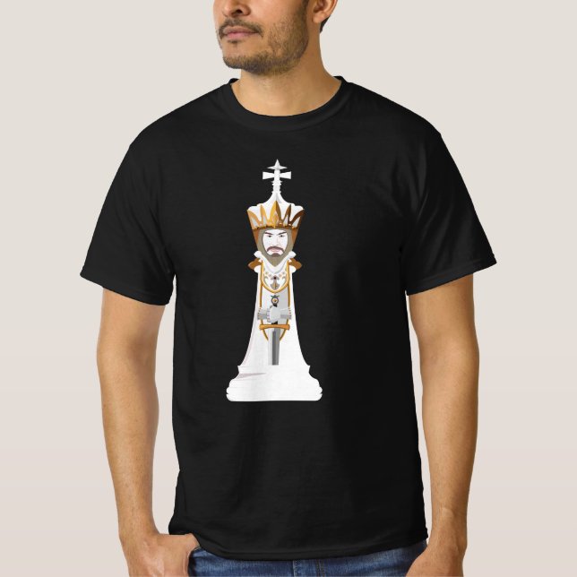T-Shirt Rei Branco (Frente)