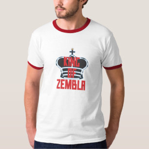 T-shirt Rei de Zembla (preto vermelho)