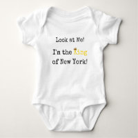Rei do Bodysuit do bebê de New York