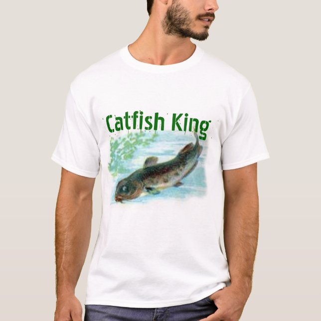 T-shirt rei do peixe-gato (Frente)