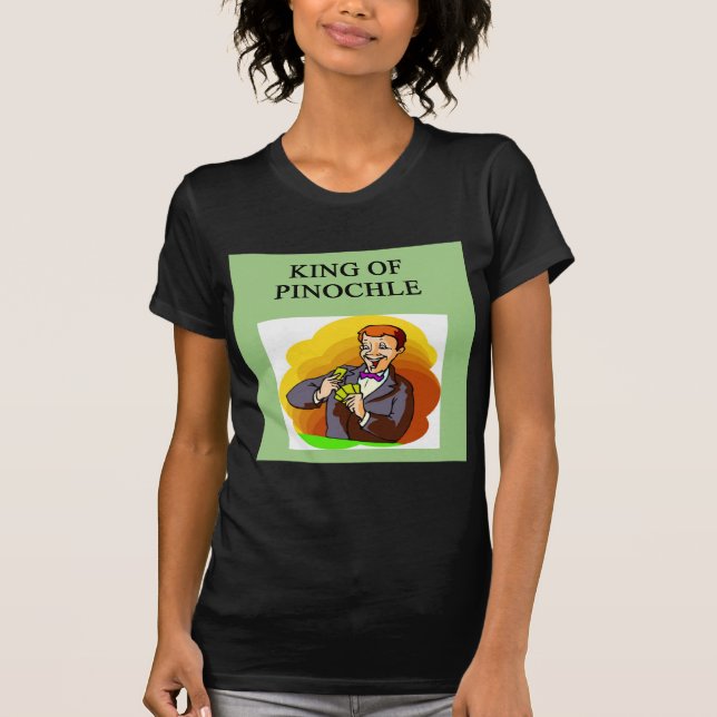 T-shirt rei do pinochle (Frente)