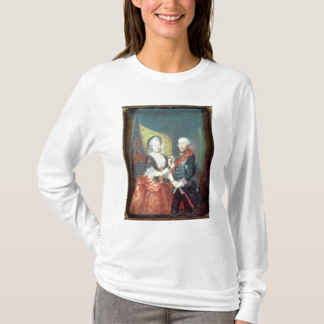 T-shirt Rei Frederick II e sua esposa (Frente)