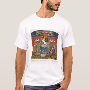 T-shirt Rei Henry VI (1421-71) que apresentam uma espada a
