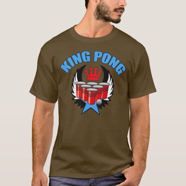 T-shirt Rei Pong 2 - cerveja Pong (Frente)