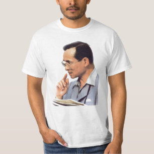 T-shirt Rei tailandês Bhumibol Adulyadej - ภูมิพลอดุลยเดช