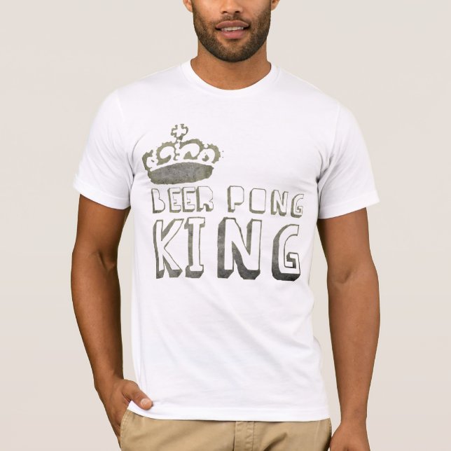 T-shirt Rei TShirt de Pong da cerveja (Frente)
