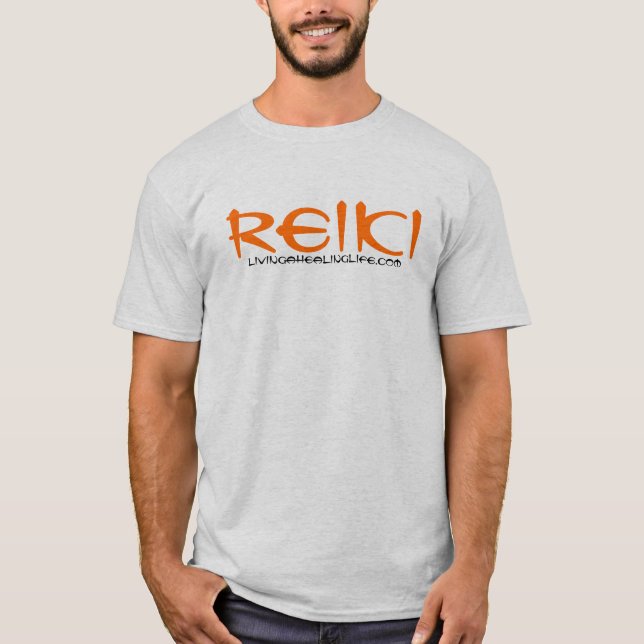 T-shirt Reiki na laranja (Frente)