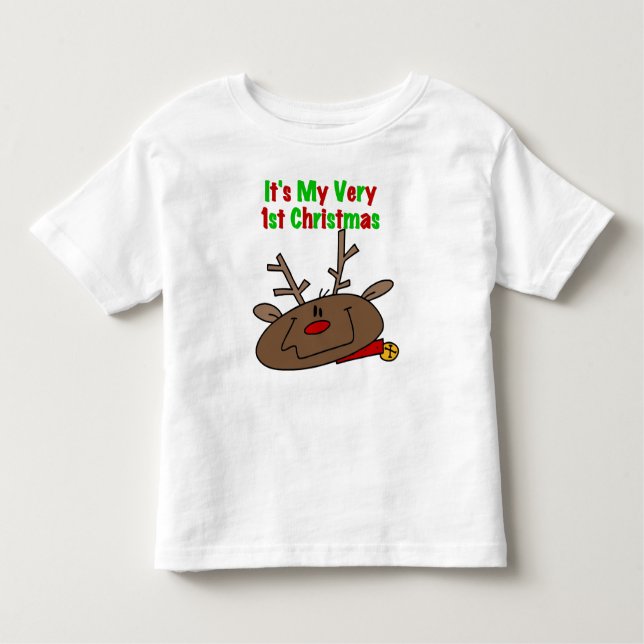 T-shirt Reindeer Muito 1rua De Natal (Frente)