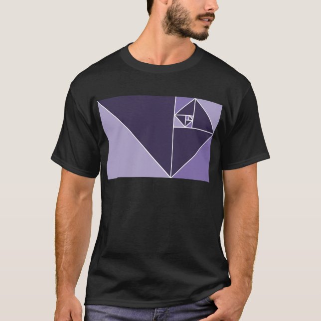 T-shirt Relação dourada (roxa) (Frente)