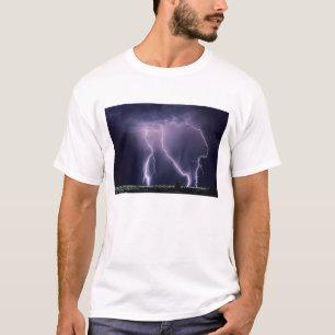 T-shirt Relâmpago sobre o Vale do Lago Salgado, Utah.