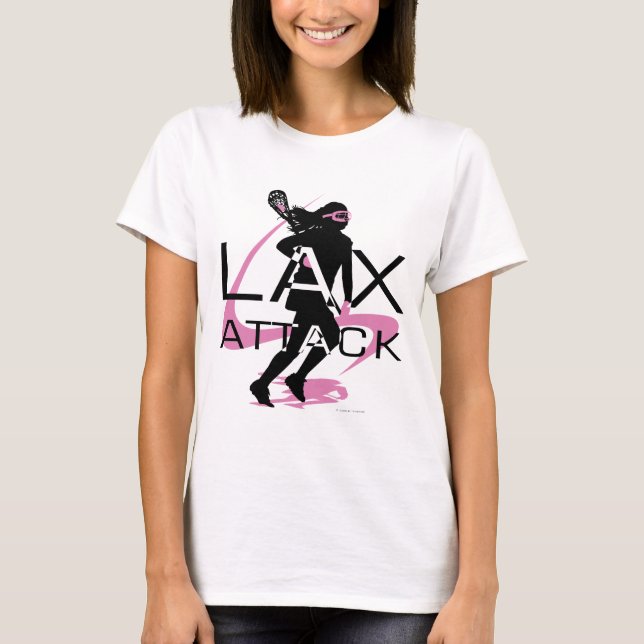 T-shirt RELAXADO do rosa do ataque das meninas do (Frente)