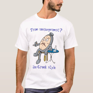 T-shirt Relaxando relógio