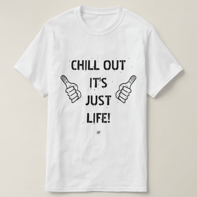 T-shirt relaxe, é só vida! (Frente do Design)