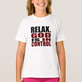 T-shirt RELAXE. O DEUS ESTÁ no roupa do cristão do
