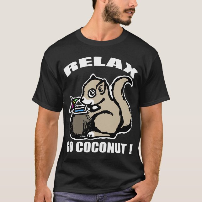 T-shirt Relaxe! Vai o coco (Frente)