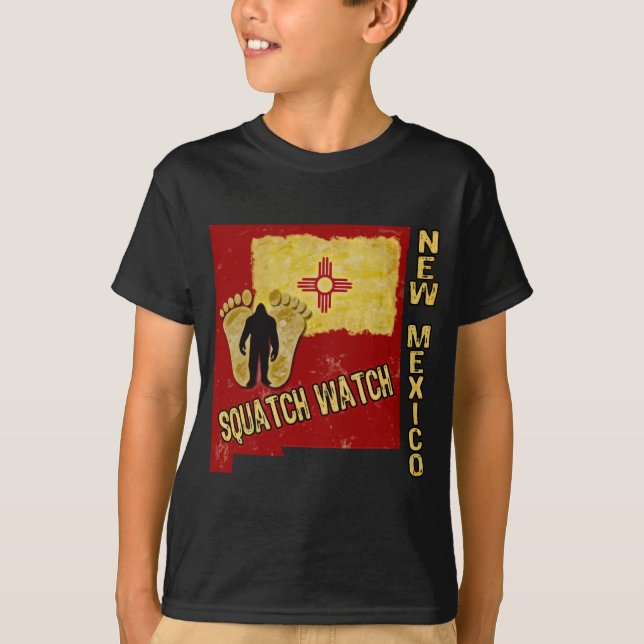 T-shirt Relógio de New mexico Squatch (Frente)