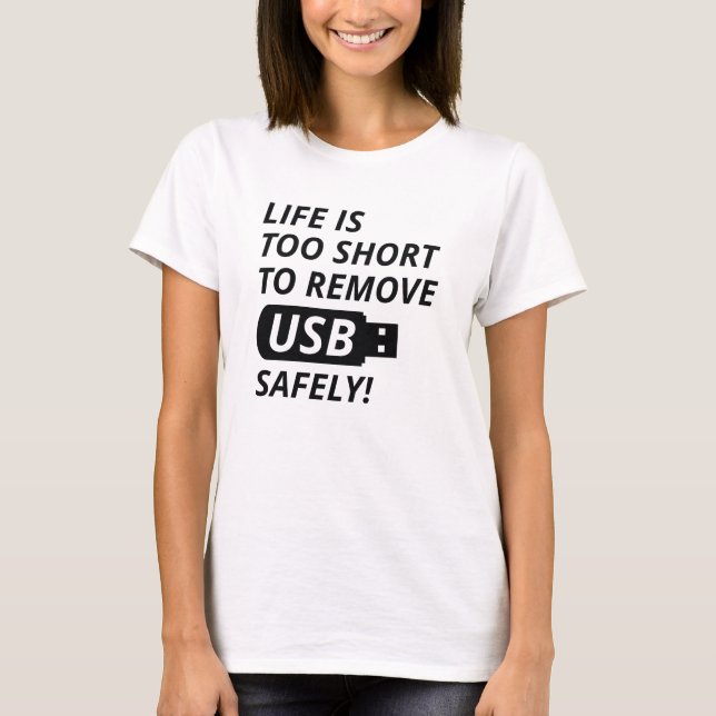 T-shirt Remover USB com Segurança (Frente)
