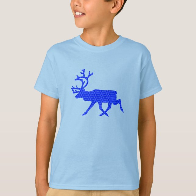 T-shirt Rena das Flocos de Neve (Frente)