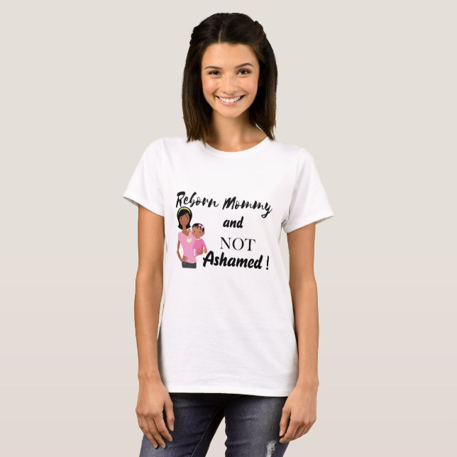 T-shirt renascido das mamães (Frente Completa)